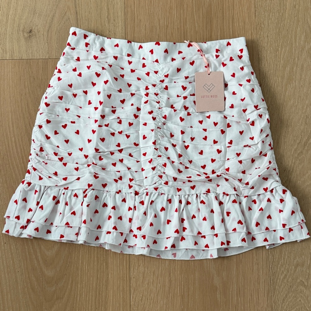 LOTTIE MOSS - Heart print skirt XS